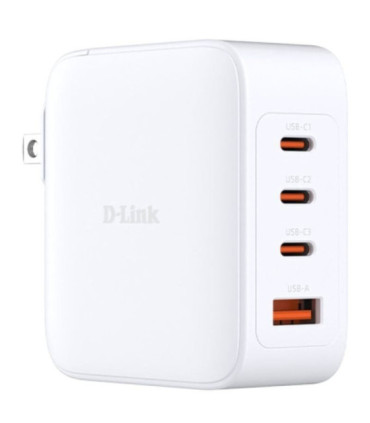 Cargador de pared gan d-link dcf-141/e/ 3xusb tipo-c/ 1xusb/ 140w