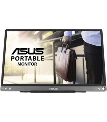 Monitor portátil asus zenscreen mb16ace 15.6'/ full hd/ plata y negro