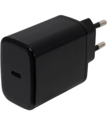 Cargador de pared gan fonestar power-c-65/ 1xusb tipo-c/ 65w/ negro
