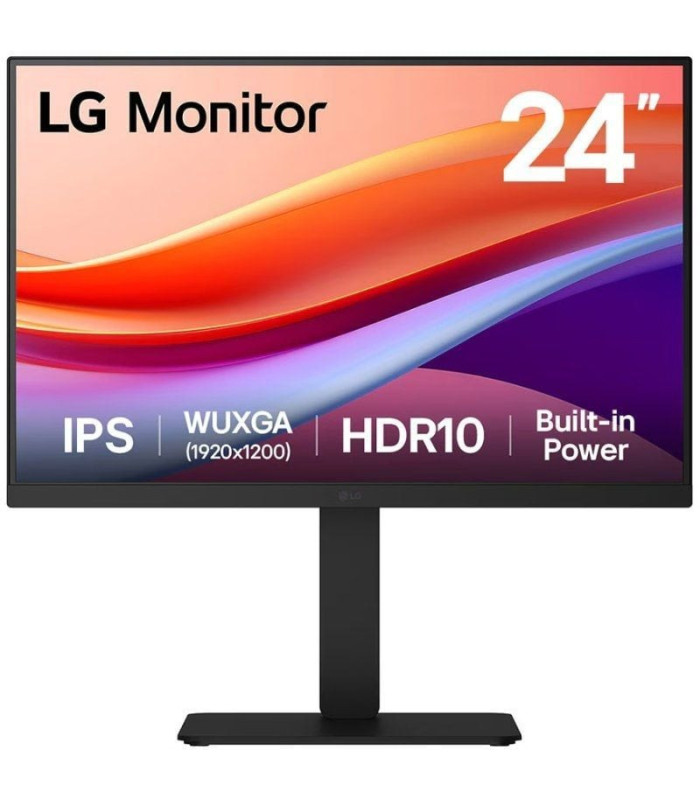 Monitor profesional lg 24ba55w-b 24'/ wuxga/ multimedia/ regulable en altura/ negro