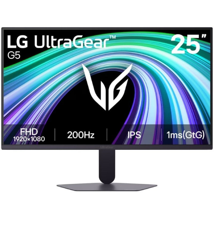 Monitor gaming lg ultragear g5 25g523b-b 25'/ full hd/ 1ms/ 200hz/ ips/ negro