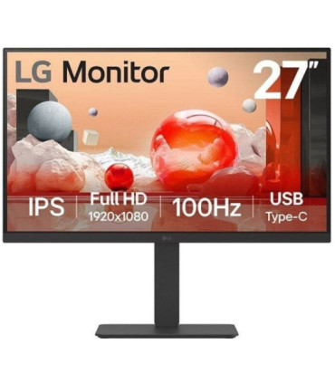 Monitor profesional lg 27ba750-b 27'/ full hd/ multimedia/ regulable en altura/ negro