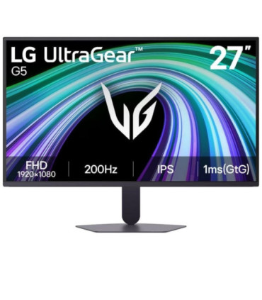 Monitor gaming lg ultragear g5 27g523b-b 27'/ full hd/ 1ms/ 200hz/ ips/ negro