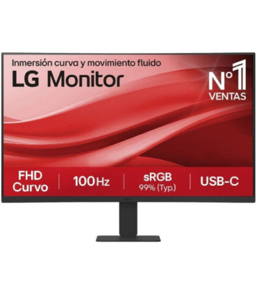 Monitor curvo lg 27u421a-b 27'/ full hd/ negro