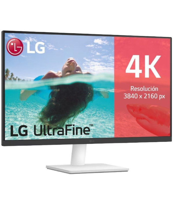 Monitor polivalente lg ultrafine 27us500-w 27'/ 4k/ multimedia/ blanco
