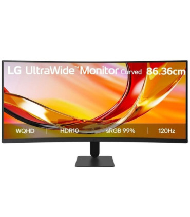 Monitor profesional ultrapanorámico curvo lg 34u601b-b 34'/ wqhd/ negro
