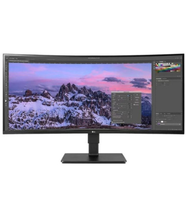 Monitor profesional ultrapanorámico curvo lg business 35bn77cp-b 35'/ wqhd/ multimedia/ regulable en altura/ negro