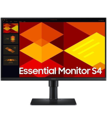 Monitor profesional samsung essential monitor s4 s40gd s24d402gau/ 24'/ full hd/ regulable en altura/ negro