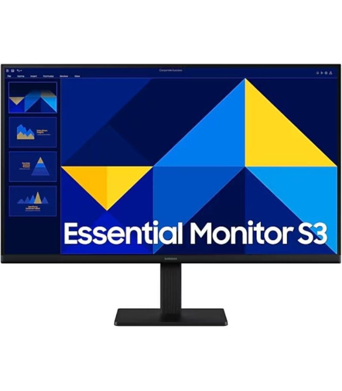 Monitor profesional samsung essential monitor s3 s27d304gau/ 27'/ full hd/ negro