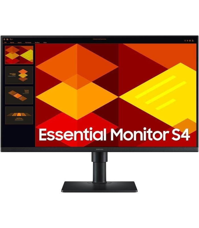 Monitor profesional samsung essential monitor s4 s27d400gau/ 27'/ full hd/ regulable en altura/ negro
