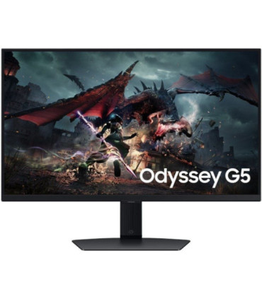 Monitor gaming samsung odyssey g5 g50d s27dg502eu 27'/ qhd/ 1ms/ 180hz/ ips/ regulable en altura/ negro