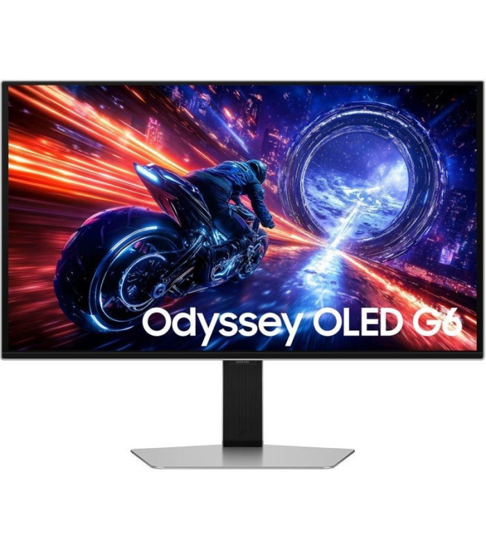 Monitor gaming samsung odyssey oled g6 g60sf s27fg602su 27'/ qhd/ 0.03ms/ 500hz/ qd-oled/ regulable en altura/ plata