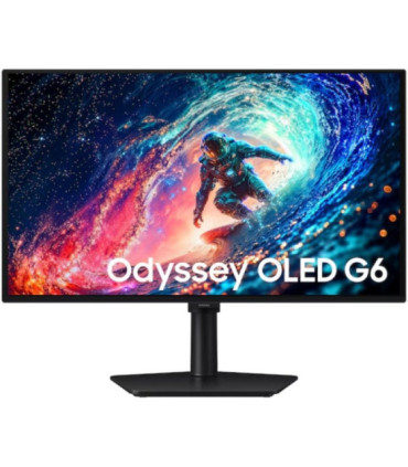 Monitor gaming samsung odyssey oled g6 g61sh s27hg612su 27'/ qhd/ 0.03ms/ 240hz/ qd-oled/ regulable en altura/ negro