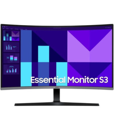Monitor profesional curvo samsung essential s3 s39gd s32d396gau 32'/ full hd/ multimedia/ negro y plata