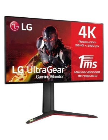 Monitor gaming lg ultragear 27gp95rp-b 27'/ 4k/ 1ms/ 160hz/ ips/ regulable en altura/ negro