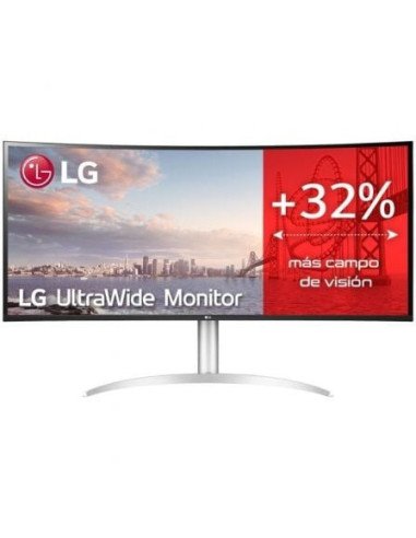 Monitor profesional ultrapanorámico curvo lg 40wp95cp-w 39.7'/ 5k2k/ multimedia/ regulable en altura/ plata