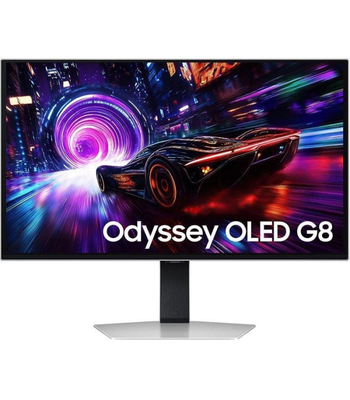Monitor gaming samsung odyssey oled g8 g81sf s32fg810su 32'/ 4k/ 0.03ms/ 240hz/ qd-oled/ multimedia/ regulable en altura/ plata