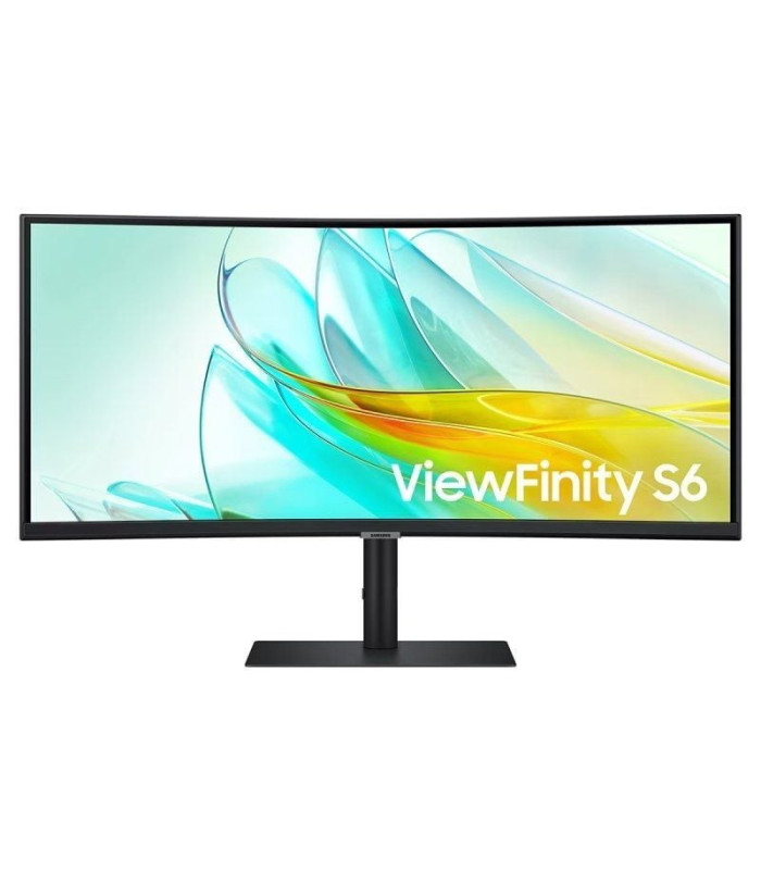 Monitor profesional ultraparonámico curvo samsung viewfinity s6 s34c652uau 34'/ uwqhd/ multimedia/ regulable en altura/ negro