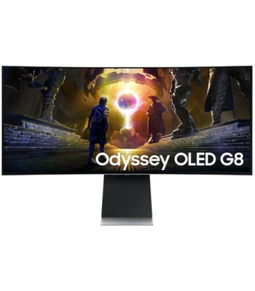 Smart monitor gaming ultrapanorámico curvo samsung g8 odyssey oled s34dg850su 34'/ wqhd/ 0.03ms/ 175hz/ multimedia/ regulable