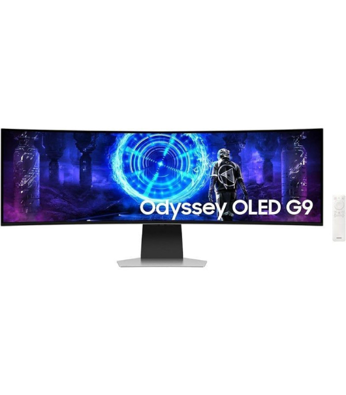 Monitor gaming ultrapanorámico curvo samsung odyssey oled g9 s49dg954su 49'/ dual qhd/ 0.03ms/ 240hz/ oled/ multimedia/