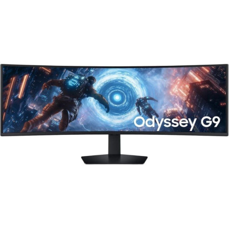 Monitor gaming ultrapanorámico curvo samsung odyssey g9 g91f s49fg910eu 49'/ dual qhd/ 1ms/ 144hz/ regulable en altura/ negro