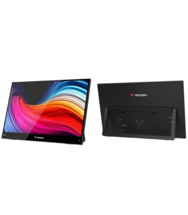 Monitor portátil táctil verbatim touch light 14'/ full hd/ multimedia/ negro