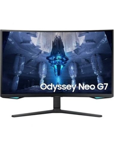 Monitor gaming curvo samsung odyssey neo g7 s32bg750np 32'/ 4k/ 1ms/ 165hz/ va/ regulable en altura/ negro