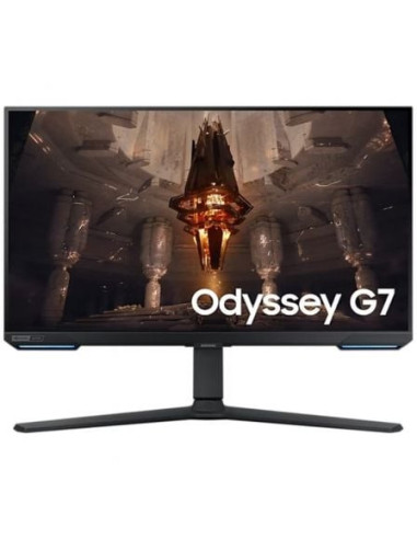 Smart Monitor Gaming Samsung Odyssey G7 S28BG700EP 28'/ 4K/ 1ms/ 144Hz/ IPS/ Regulable en altura/ Smart TV/ Multimedia/ Negro