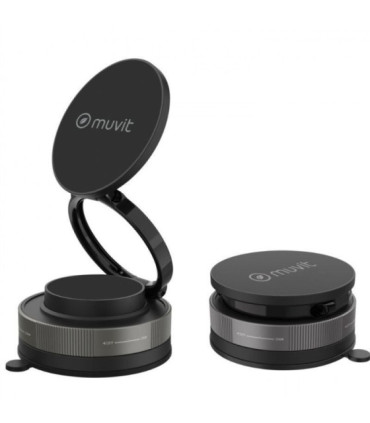 Soporte de smartphone para coche muvit for change mcchl0035/ negro