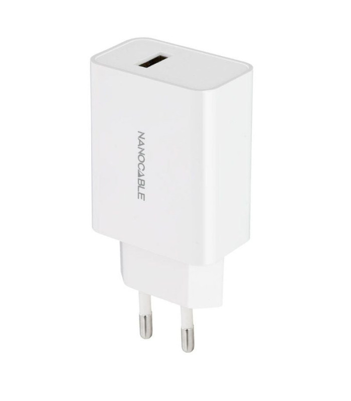 Cargador de pared nanocable 10.10.2003/ 1xusb/ 10w/ blanco