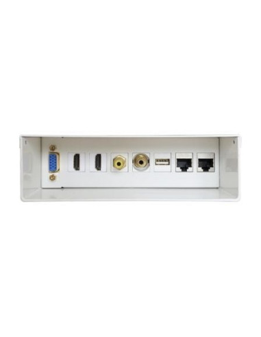 Caja de conexiones aisens a127-0340/ vga - 2x hdmi - jack 3.5 - rca - usb - 2x rj45