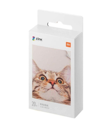 Papel fotográfico xiaomi mi portable photo printer paper/ 5 x 7.6cm/ 20 hojas