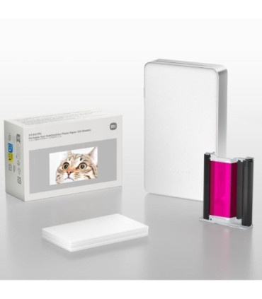 Papel fotográfico para sublimación xiaomi portable dye-sublimation photo paper/ 5 x 7.6cm/ 20 hojas
