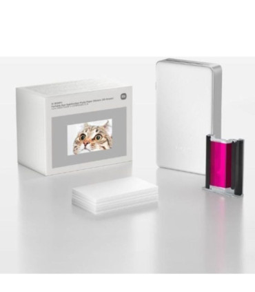 Papel fotográfico para sublimación xiaomi portable dye-sublimation photo paper stickers/ 5 x 7.6cm/ 50 hojas