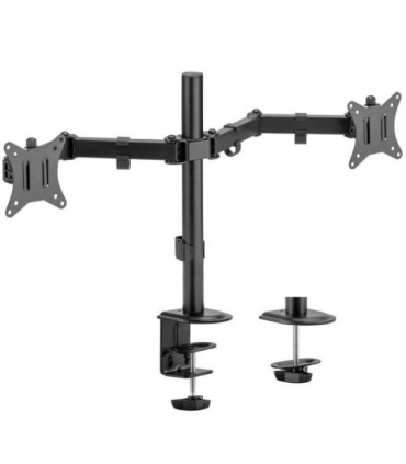 Soporte de mesa para 2 monitores o tv aisens dt32tsr-149/ giratorio/ inclinable/ hasta 9kg