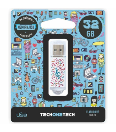 Pendrive 32gb tech one tech music dream usb 2.0