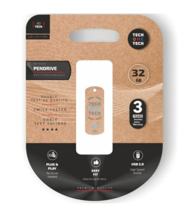 Pendrive 32gb tech one tech pro smart clip tech usb 2.0