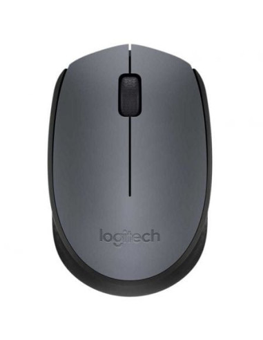 Ratón inalámbrico logitech m170/ hasta 1000 dpi/ gris