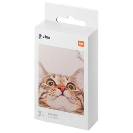 Papel fotográfico xiaomi mi portable photo printer paper/ 5 x 7.6cm/ 20 hojas