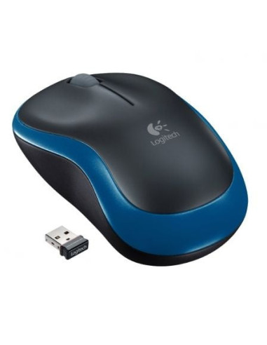 Ratón inalámbrico logitech m185/ hasta 1000 dpi/ azul