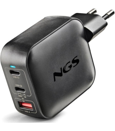 Cargador de pared gan ngs bud100wtiny 100w/ 2xusb tipo-c/ 1xusb/ 100w