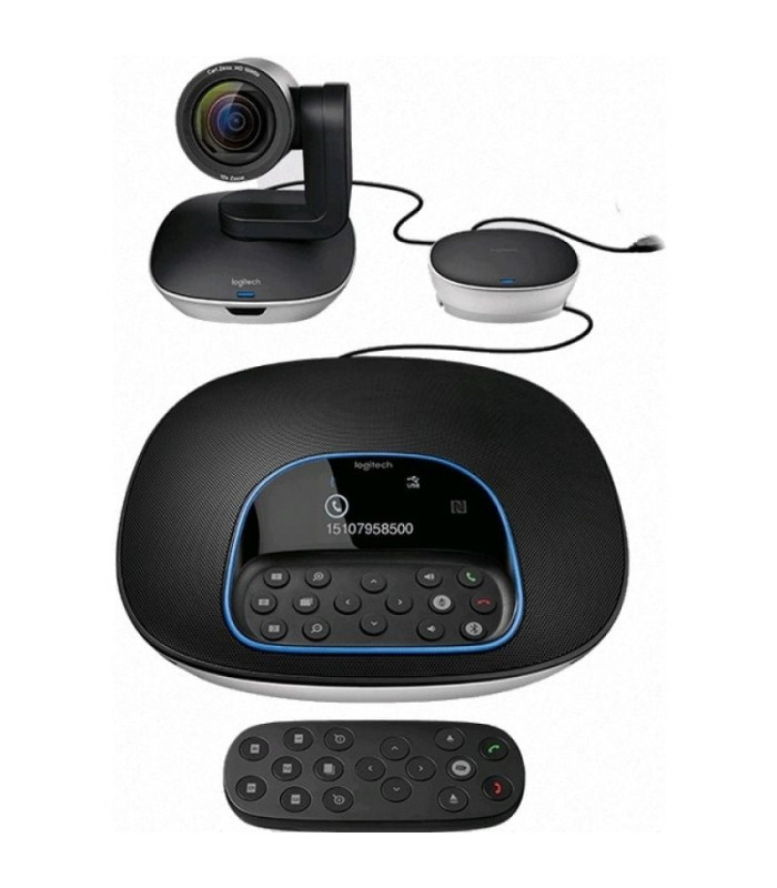 Sistema de  videoconferencia logitech group/ enfoque automático/ full hd
