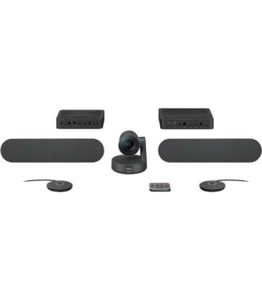 Sistema de videoconferencia logitech rally plus/ campo de visión 82º/ 4k