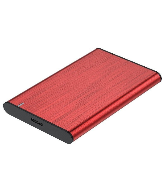 Caja externa para disco duro de 2.5' aisens ase-2525red/ usb 3.1/ sin tornillos