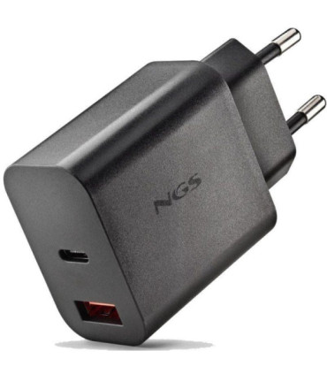 Cargador de pared gan ngs era 30w/ 1xusb tipo-c/ 1xusb/ 30w