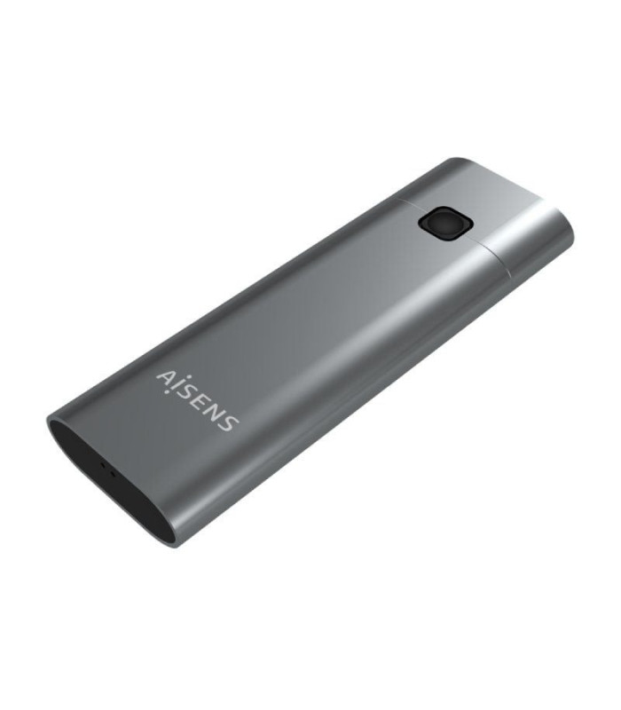 Caja externa para disco ssd m.2 nvme aisens asm2-021gr/ usb 3.1 gen2/ sin tornillos