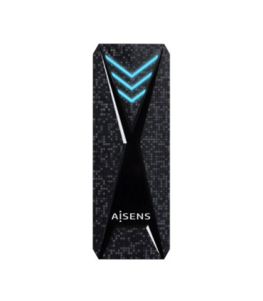 Caja externa para disco ssd m.2 nvme aisens asm2-rgb013b/ usb 3.2 gen2/ sin tornillos