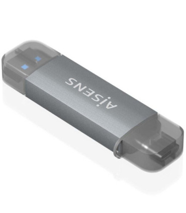 Lector de tarjetas externo aisens ascr-2ac08-gr/ usb 3.1