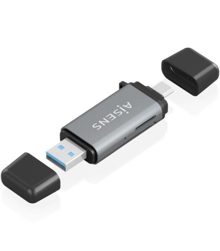 Lector de tarjetas externo aisens ascr-2ac11-gr/ usb 3.1