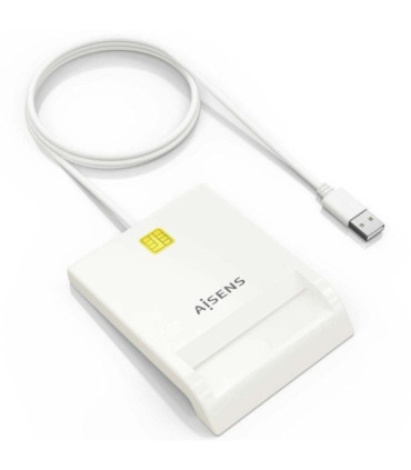 Lector de dni y tarjetas aisens ascr-sn07-w/ usb 2.0/ blanco